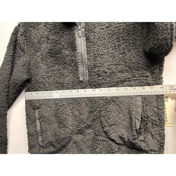 No Boundaries Women’s Fuzzy Full Zip Jacket Black Size XS - Picture 6 of 6